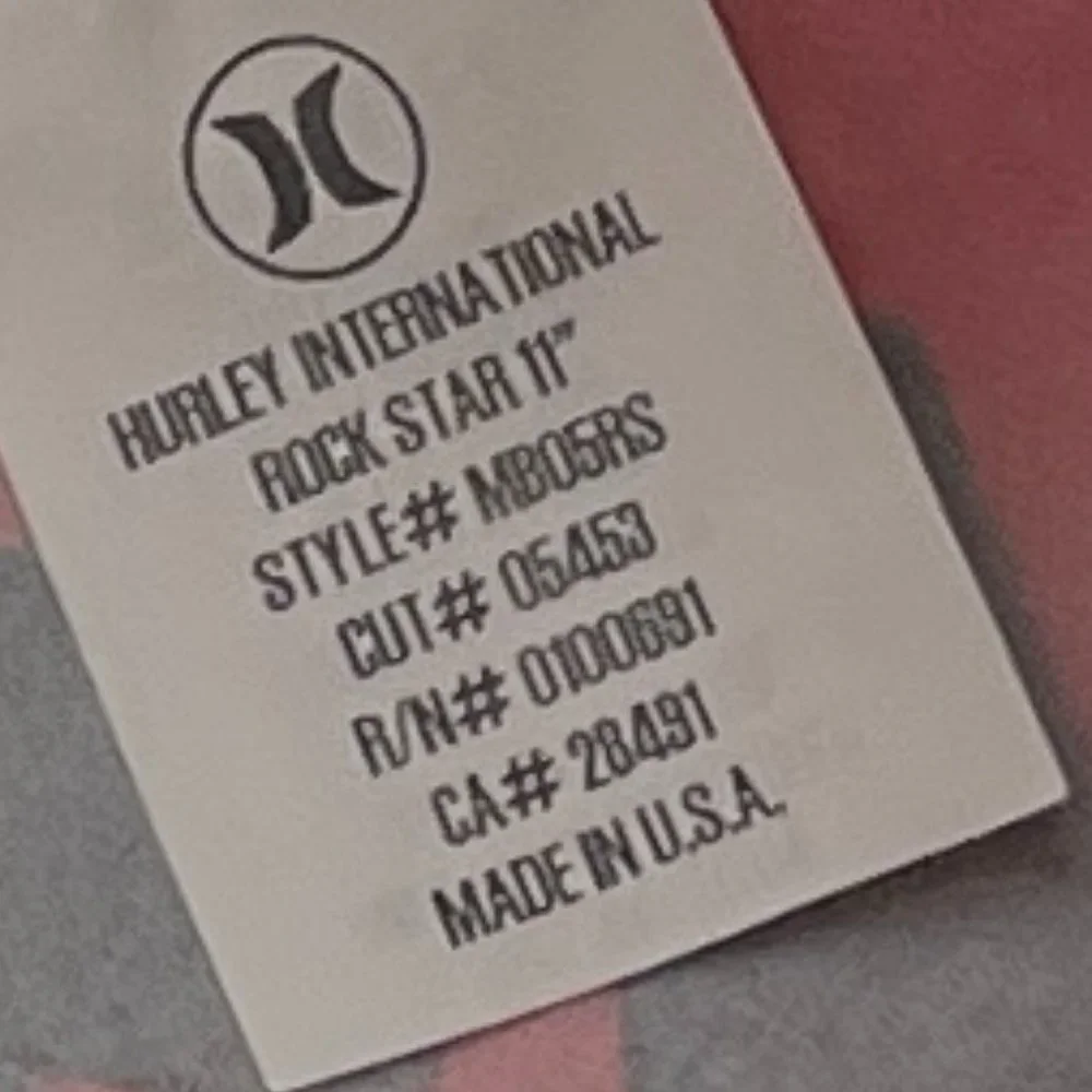 NWT HURLEY VINTAGE Y2K 90'S MEN'S 